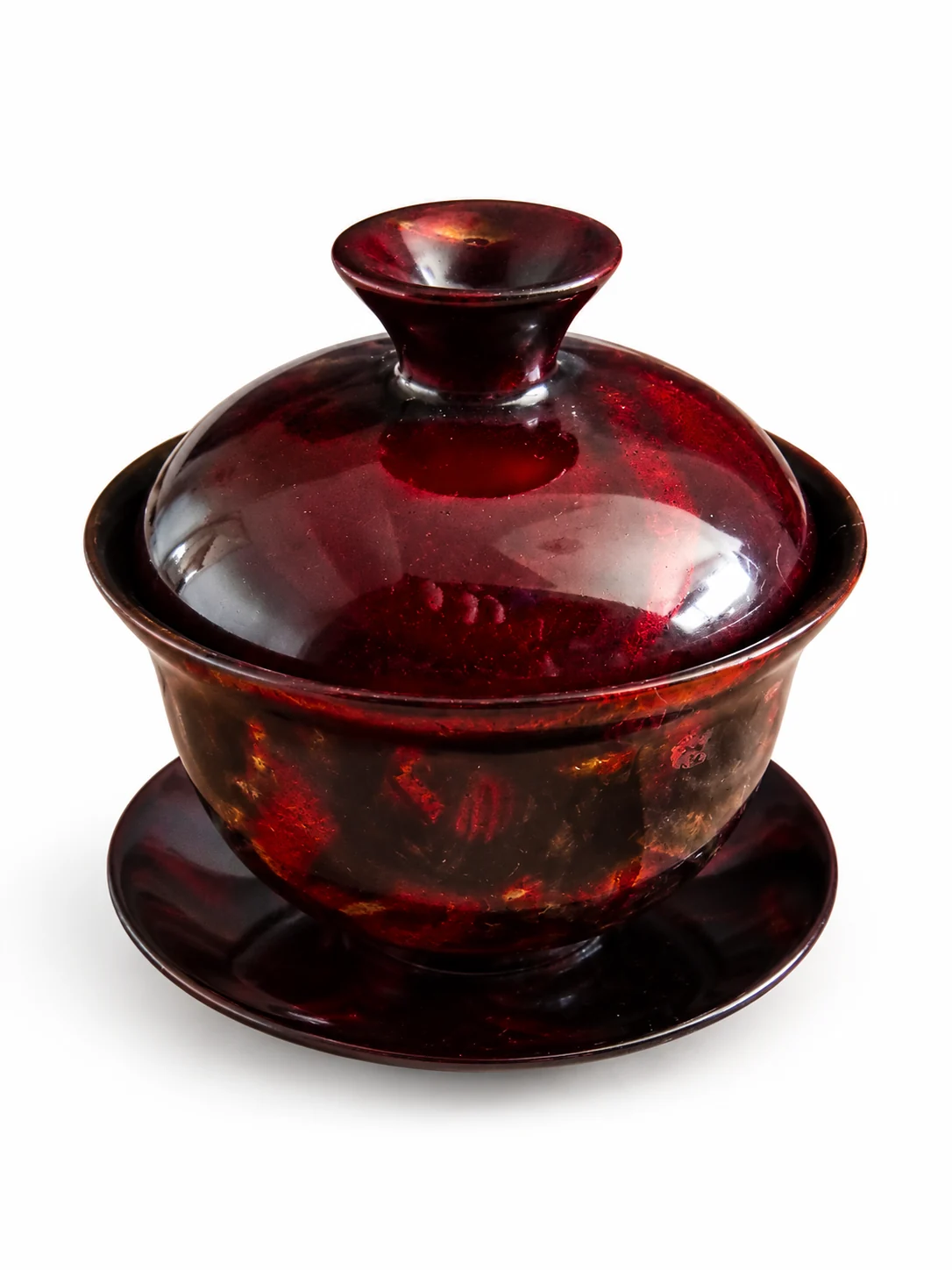Three-Piece Lidded Tea Bowl