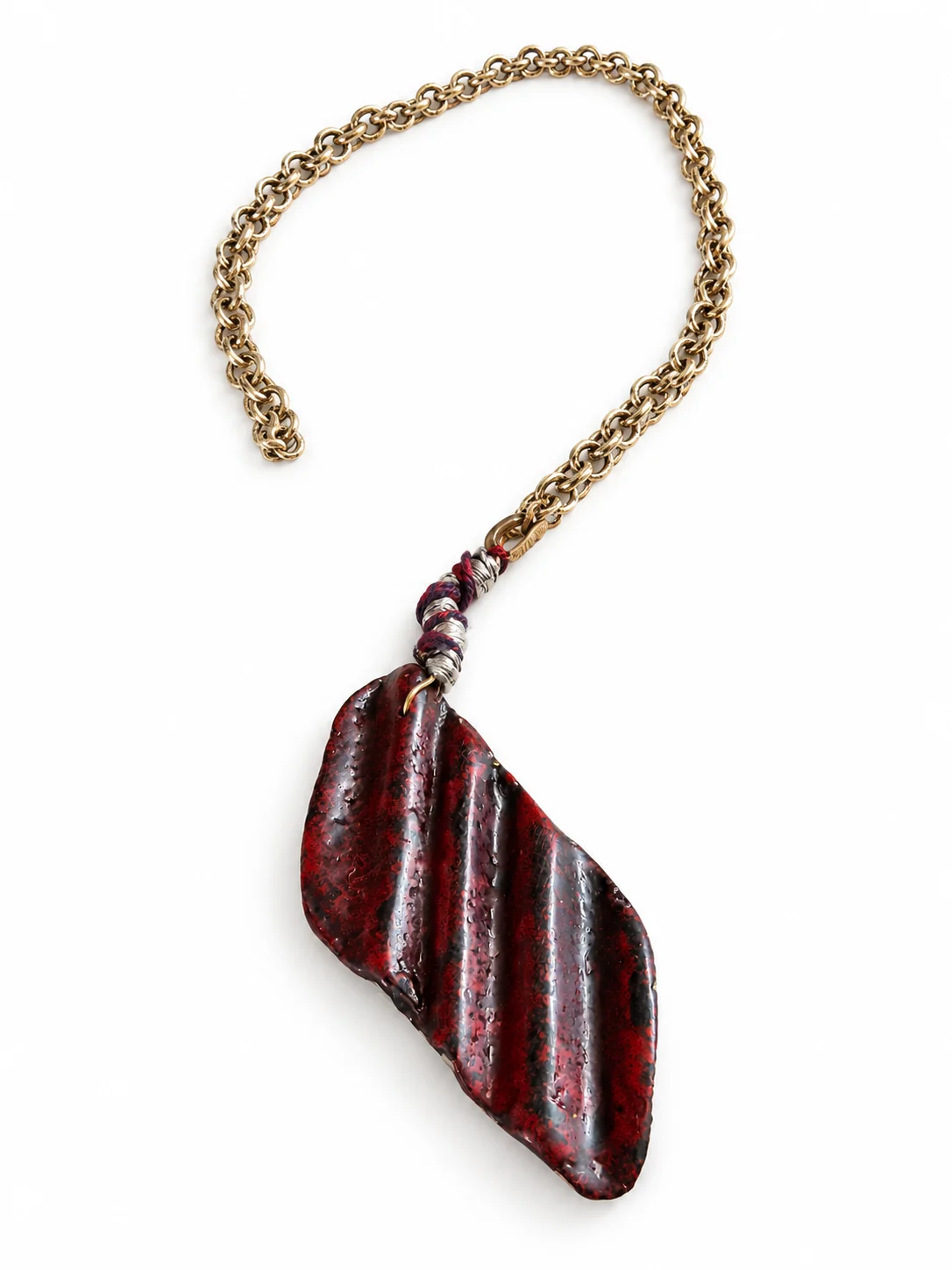 Lacquer Pendant Necklace