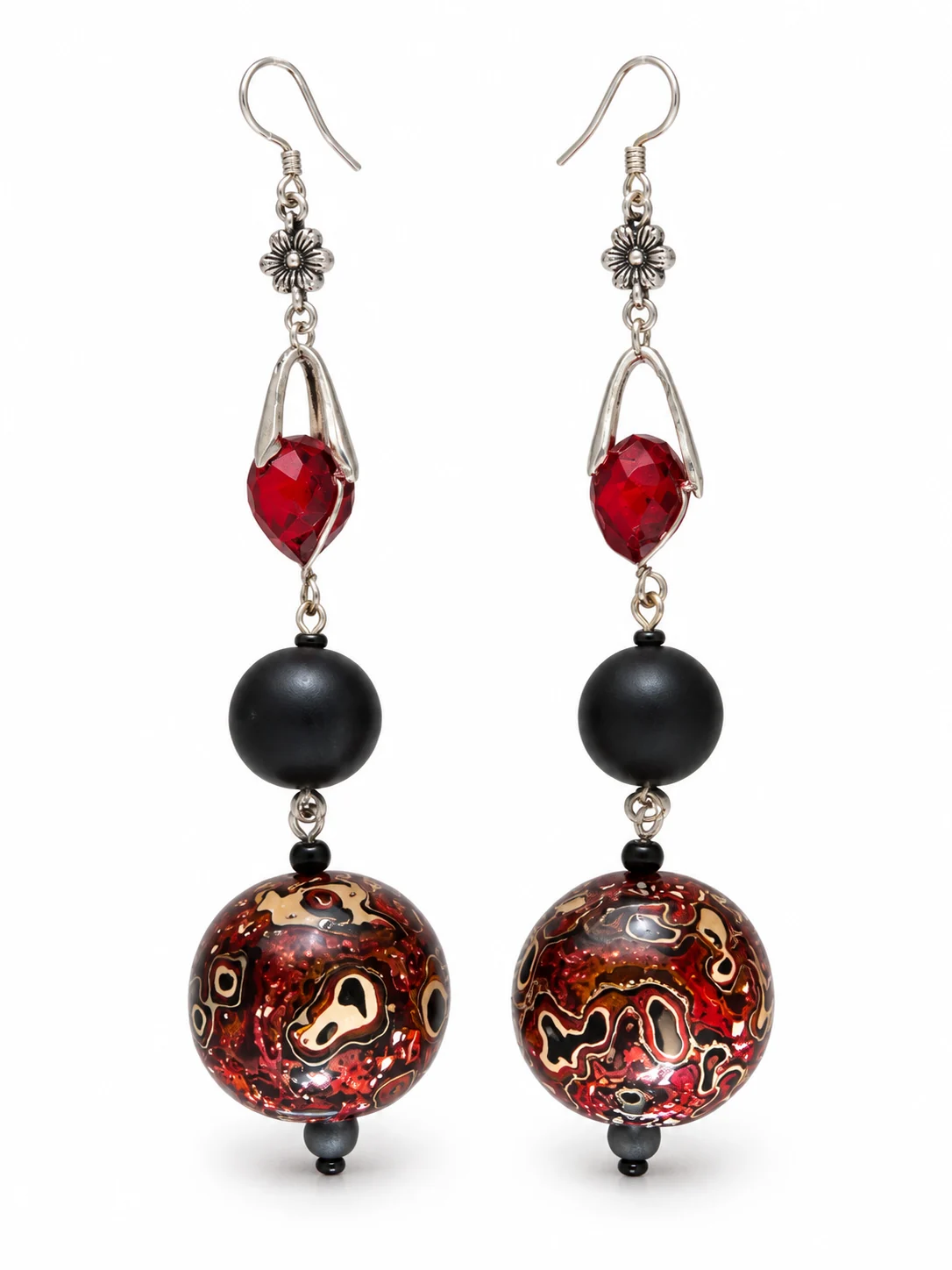 Red Dust Earrings